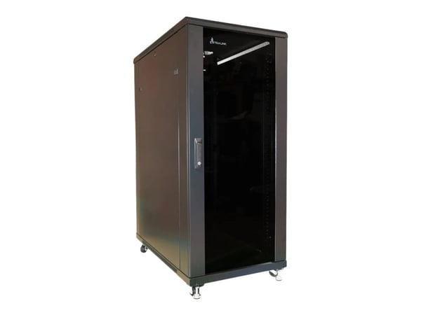 Extralink - Rack skap - 600x600 mm - står på gulv - svart - 37U - 19"