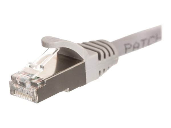 Netrack - Patchkabel - RJ-45 (han) til RJ-45 (han) - 1 m - FTP - CAT 6 - booted, knastfri - grå