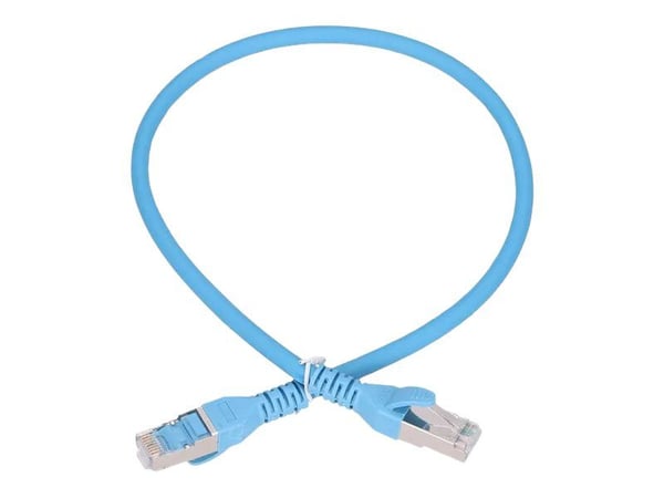 Extralink - Koblingskabel - RJ-45 (hann) til RJ-45 (hann) - 6 mm - SF/UTP - CAT 6a - med støvel, innendørs, uten hindringer - blå