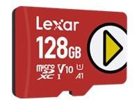Lexar PLAY MicroSDXC 128 GB klasse 10 UHS-I/U1 A1 V10-kort (LMSPLAY128G-BNNNG)