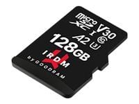 GOODRAM IRDM M2AA - Flashminnekort (microSDXC til SD-adapter inkludert) - 128 GB - A2 / Video Class V30 / UHS-I U3 - microSDXC UHS-I