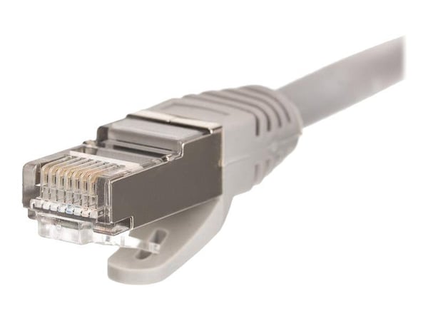 Netrack - Patchkabel - RJ-45 (han) til RJ-45 (han) - 1 m - FTP - CAT 6 - booted, knastfri - grå