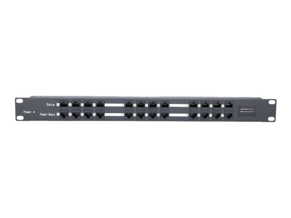 Extralink EX.1971, IEEE 802.3af, IEEE 802.3at, 10/100Base-T(X), Nopea Ethernet, 100 Mbit/s, 1U, Musta