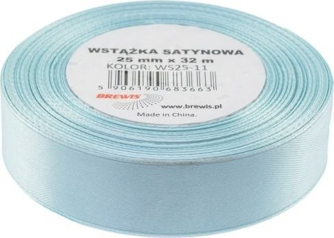 BREWIS Wstążka satynowa BREWIS 25mm/32mm farge 11 błękit Brewis