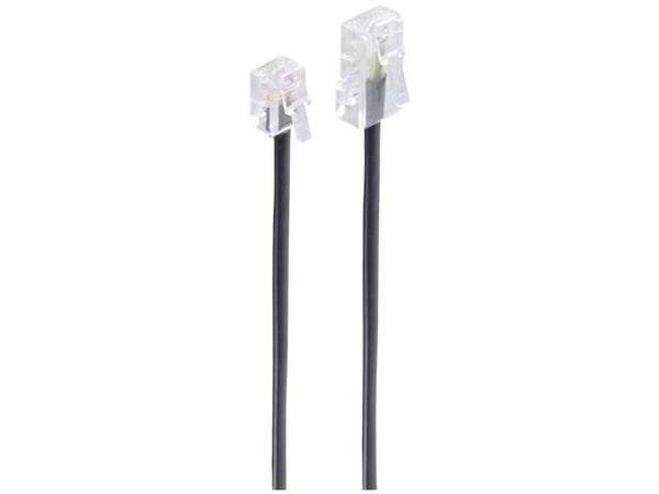 shiverpeaks BS70256, 6 m, RJ-11, RJ-45, Sort, Hankjønn, Hankjønn