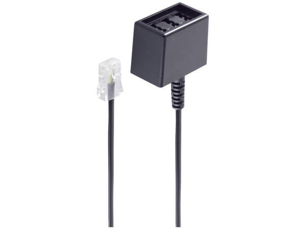 shiverpeaks BS71280-8, 0,15 m, RJ-45, 3 x TAE (N,N,F), Sort, Hankjønn, Hunkjønn