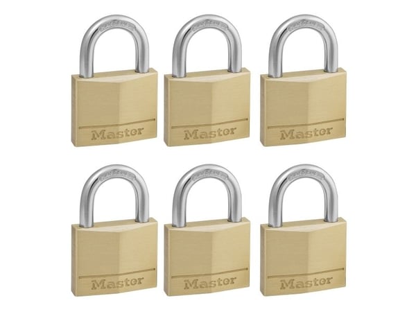 MASTER LOCK 140EURSIX, Tradisjonell, Nøkkellås, Bruk bare én nøkkel, Port, Gull, Messing