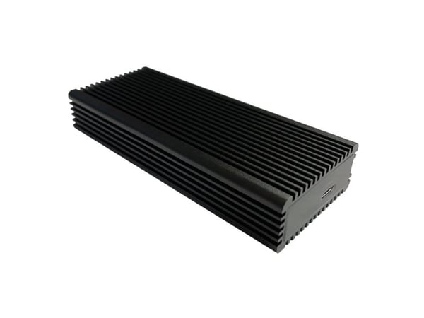 LC Power LC-M2-C-MULTI-RGB - Drevkabinett - M.2 - M.2 NVMe Card / SATA 10Gb/s - USB 3.2 (Gen 2) - svart
