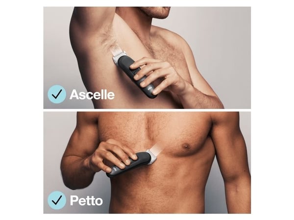Braun BodyGroomer 3 BG3340, Vekselstrøm/batteri, Sort, Grå