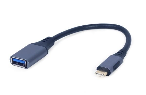 Gembird A-USB3C-OTGAF-01, 0,15 m, USB C, USB A, USB 3.2 Gen 1 (3.1 Gen 1), 5000 Mbit/s, Harmaa