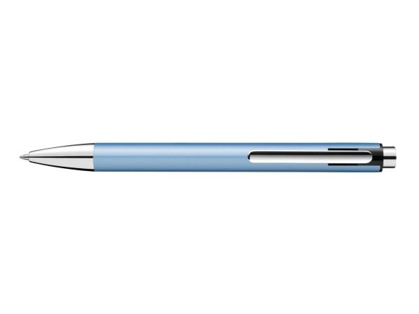 Pelikan Kugelschreiber Snap Metalic K10 Frostblau im Etui, Klips, Uttrykkbar kulepenn med hengefeste, Blå, 1 stykker, Medium