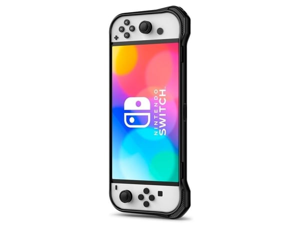 Spigen ACS04020, Etui, Nintendo, Sort, Polykarbonat (PC), Termoplastisk polyuretan (TPU), Nintendo Switch OLED, Støtbestandig, Ripebestandig