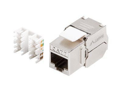 Lanberg KSF7-2000 - Modulinnlegg - CAT 7 - FTP - RJ-45 - sølv
