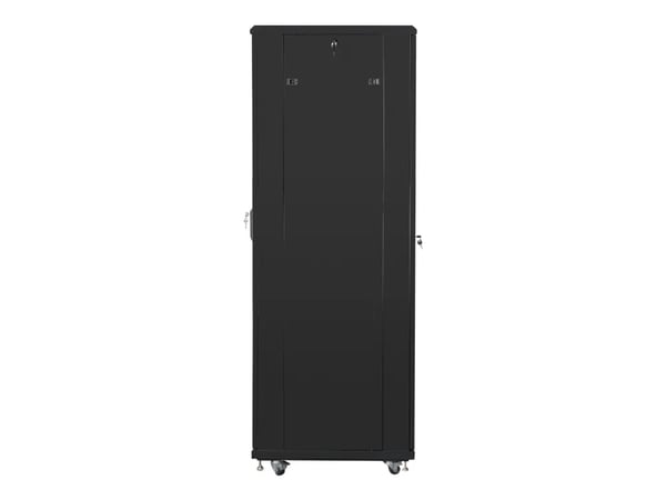 Lanberg - Rack skap - med 4 kjølevifter - 230 V - svart, RAL 9004 - 42U - 19"