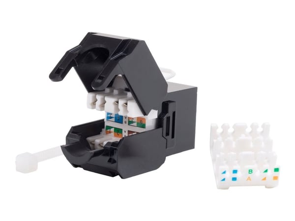 Netrack - Modulinnlegg - CAT 6 - UTP - RJ-45 - svart