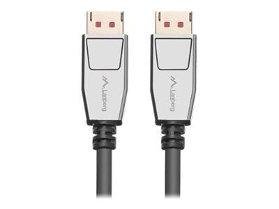 Lanberg CA-DPDP-20CU-0010-BK DisplayPort-kabel 1 m svart - sølv (CA-DPDP-20CU-0010-BK)