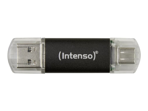 Intenso Twist Line - USB-flashstasjon - 64 GB - USB 3.2 Gen 1 / USB-C - antrasitt