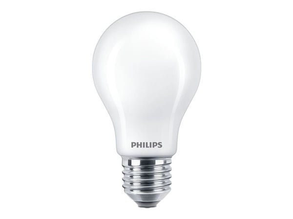 Philips - LED-lyspære - form: A60 - mattslipt finish - E27 - 3.4 W (ekvivalent 40 W) - klasse D - varmt hvitt lys - 2200-2700 K