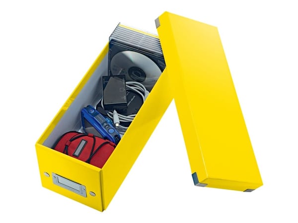 Tiedostolaatikko Click &amp; Store CD yellow