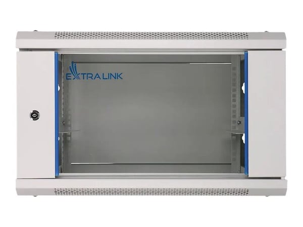 Extralink - Rack skap - 600x600 mm - veggmonterbar - grå - 4U - 19"
