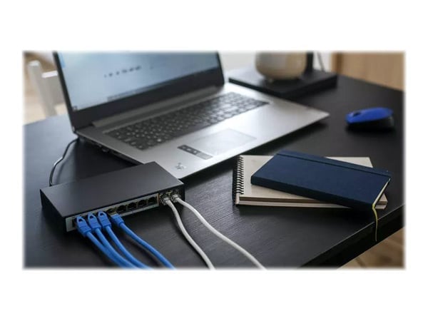 Extralink CERES - Switch - ikke-styrt - 8 x 10/100 (PoE+) + 2 x 10/100 (opplink) - rackmonterbar - PoE+ (96 W)