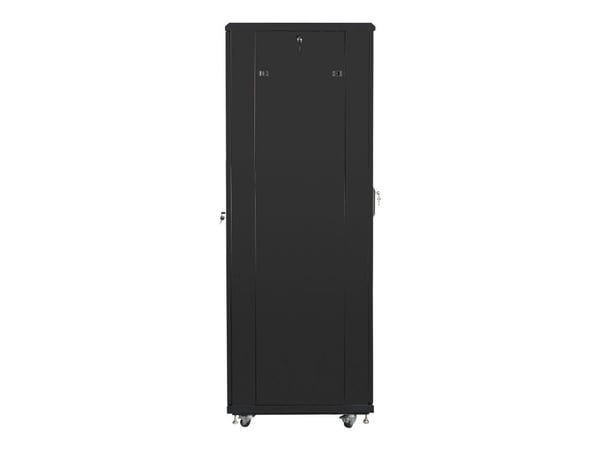 Lanberg - Rack skap - med 4 kjølevifter - 230 V - svart, RAL 9004 - 42U - 19"