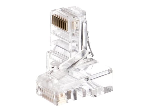 Netrack - Nettverkkontakt - RJ-45 (hann) - UTP - CAT 5e - fargeløs (en pakke 100)