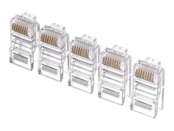Netrack - Nettverkkontakt - RJ-45 (hann) - UTP - CAT 5e - fargeløs (en pakke 100)