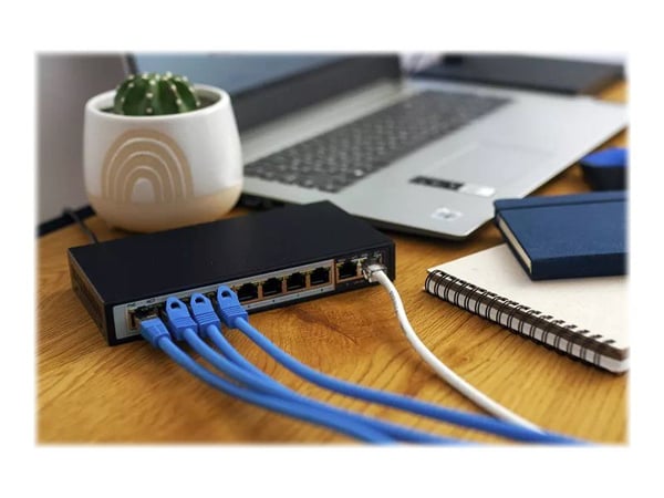 Extralink CERES - Switch - ikke-styrt - 8 x 10/100 (PoE+) + 2 x 10/100 (opplink) - rackmonterbar - PoE+ (96 W)