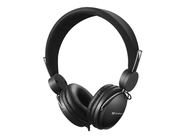 Sandberg MiniJack Headset with Line-Mic - Hodetelefoner med mikrofon - on-ear - kablet - 3,5 mm jakk