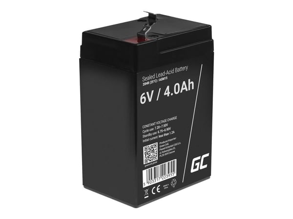 Green Cell - UPS-batteri - 1 x batteri - Sealed Lead Acid (SLA) - 4 Ah - svart