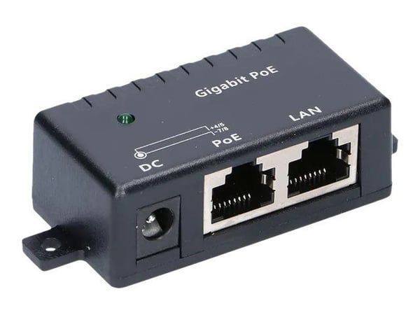 Extralink - Strøminjektor (veggmonterbar) - utgangskontakter: 1 - svart