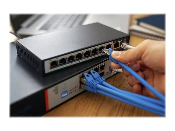 Extralink CERES - Switch - ikke-styrt - 8 x 10/100 (PoE+) + 2 x 10/100 (opplink) - rackmonterbar - PoE+ (96 W)