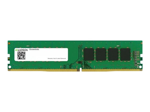Mushkin Essentials - DDR4 - modul - 16 GB - DIMM 288-pin - 3200 MHz / PC4-25600 - CL22 - 1.2 V - ikke-bufret - ikke-ECC