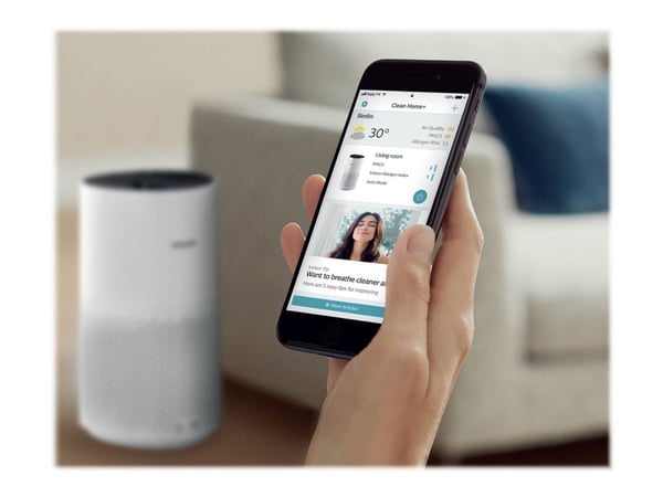 Philips Series 1000i AC1715 - Luftrenare - golvstående - vit / svart
