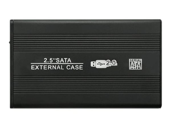 Qoltec - Lagringspakke - 2,5" - SATA 6Gb/s - USB 2.0 - svart