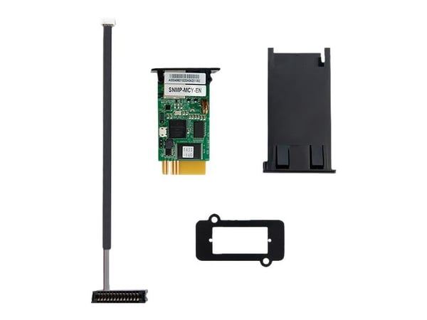 Qoltec SNMP Module for Uninterruptible Power Supply - Adapter for fjernstyrt administrasjon - 10/100 Ethernet x 1 - for P/N: 53042, 53043, 53044, 5...