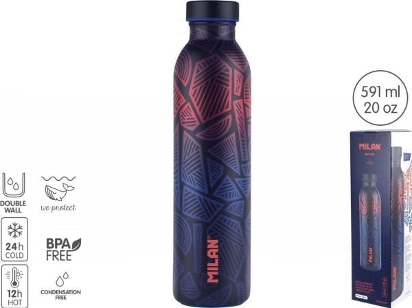 Termoflaske Milan FIT blå 591 ml
