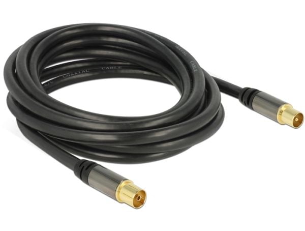 Delock - Antennikaapeli - IEC-forbindelse han til IEC-forbindelse hun - 3 m - 85 dB - lajittelu - lajittelu