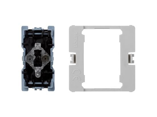 Kontakt-Simon K303, Tryckknappsbrytare, Plast, IP20, 250 V, 16 A, 22 mm Kontakt-Simon K303, Tryckknappsbrytare, Plast, IP20, 250 V, 16 A, 22 mm