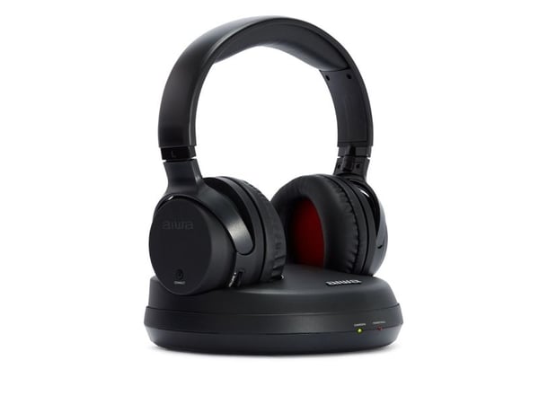 Aiwa WHF-930D, Trådløs, TV, 40 - 18000 Hz, 256 g, Hodetelefoner, Sort