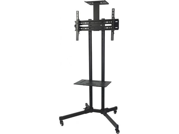 Maclean MC-661 - Vogn - for flat panel / DVD-spiller - plastikk, aluminium, stål - skjermstørrelse: 32"-55"