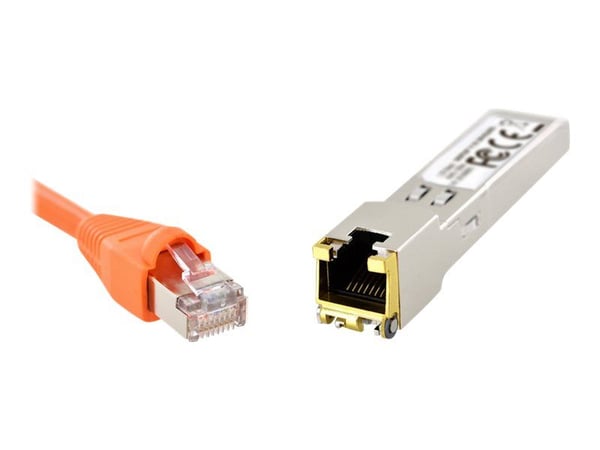DIGITUS - SFP (mini-GBIC) transceivermodul - 1GbE - 100Base-TX, 1000Base-T, 10GBase-T - SFP (mini-GBIC) / RJ-45 - opp til 100 m