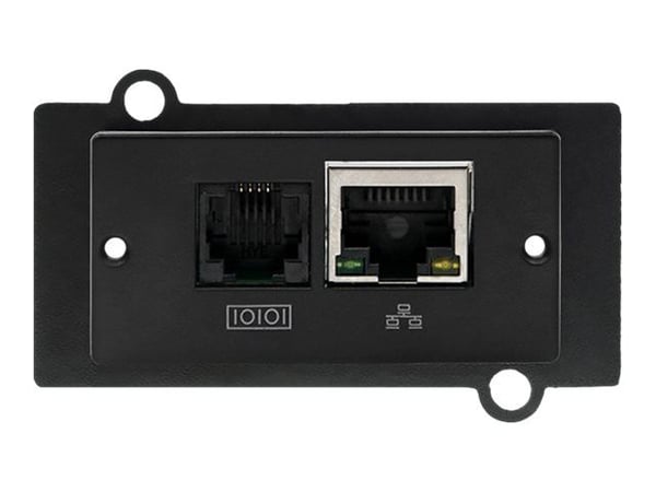 Qoltec SNMP Module for Uninterruptible Power Supply - Adapter for fjernstyrt administrasjon - 10/100 Ethernet x 1 - for P/N: 53042, 53043, 53044, 5...