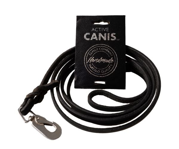 Active Canis Leather Leash (pcp hook) 0,6 x 180 black