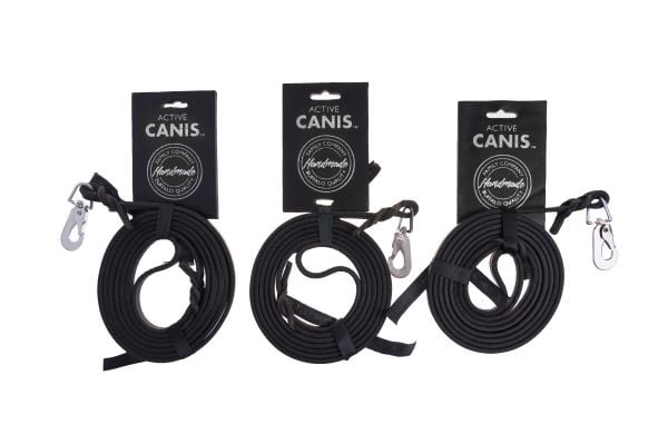 Active Canis Leather Leash (pcp hook) 0,6 x 180 black