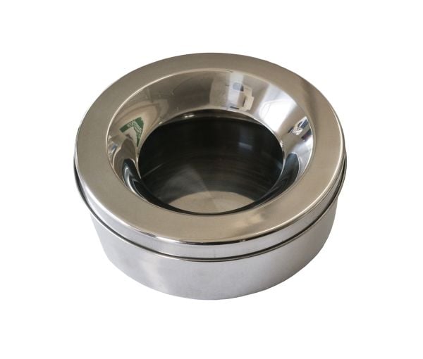 Nonsplash skål i metall 1,2 l
