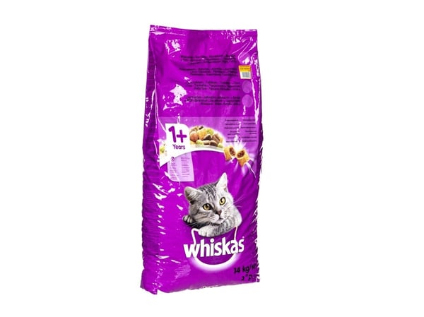 Whiskas tørrfôr for voksne katter med kylling - 14 kg
