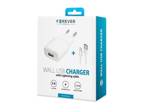 Forever GSM032679, Sisätila, AC, 1,2 m, Valkoinen