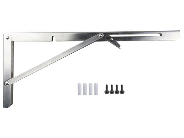 HOME It® sammenklaplig hyldeknægt 300 x 170 mm 150 kg rustfrit Stål